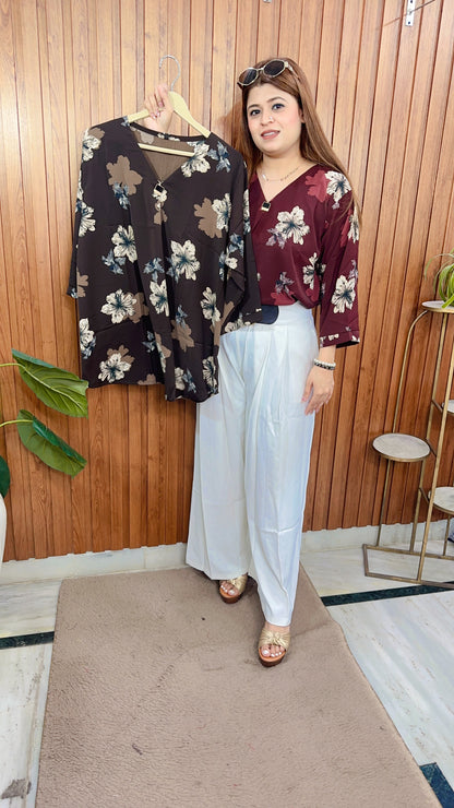 Vaani Crepe Floral Top