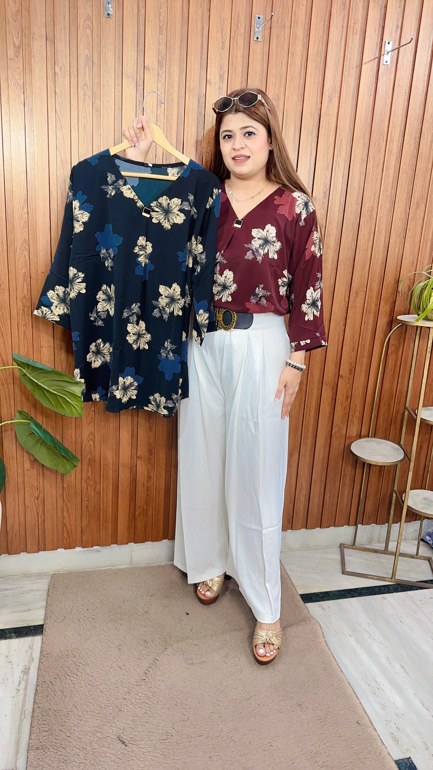 Vaani Crepe Floral Top