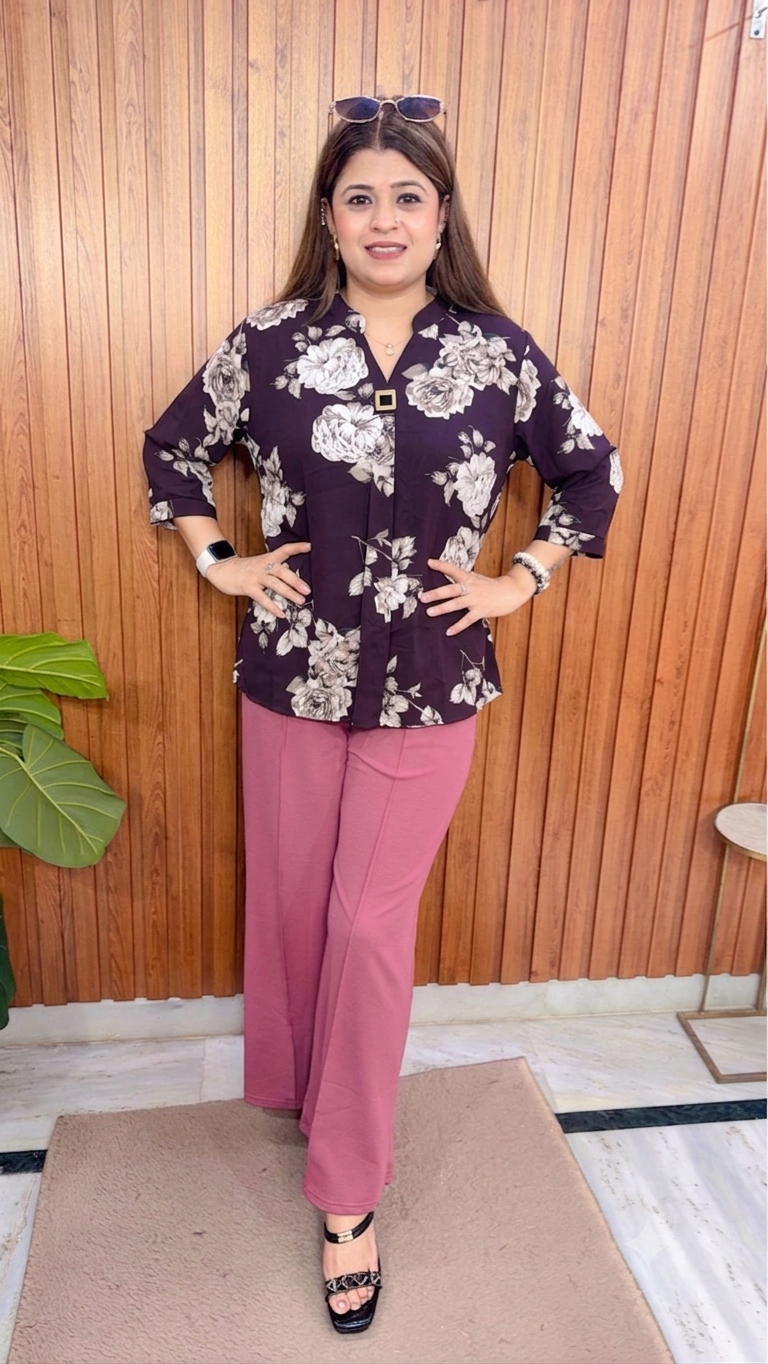 Digital Imported Crepe Printed Tops
