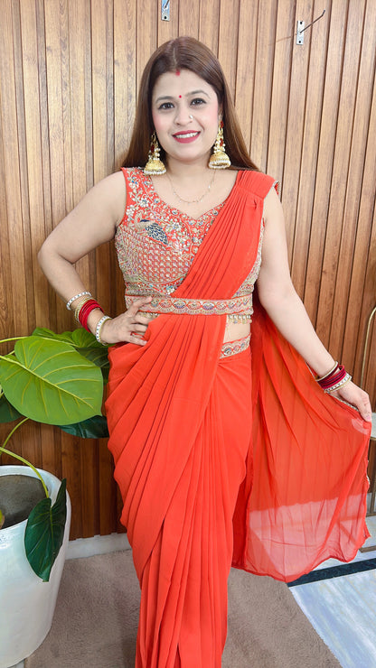 Peacock 🦚 Grace Drape saree