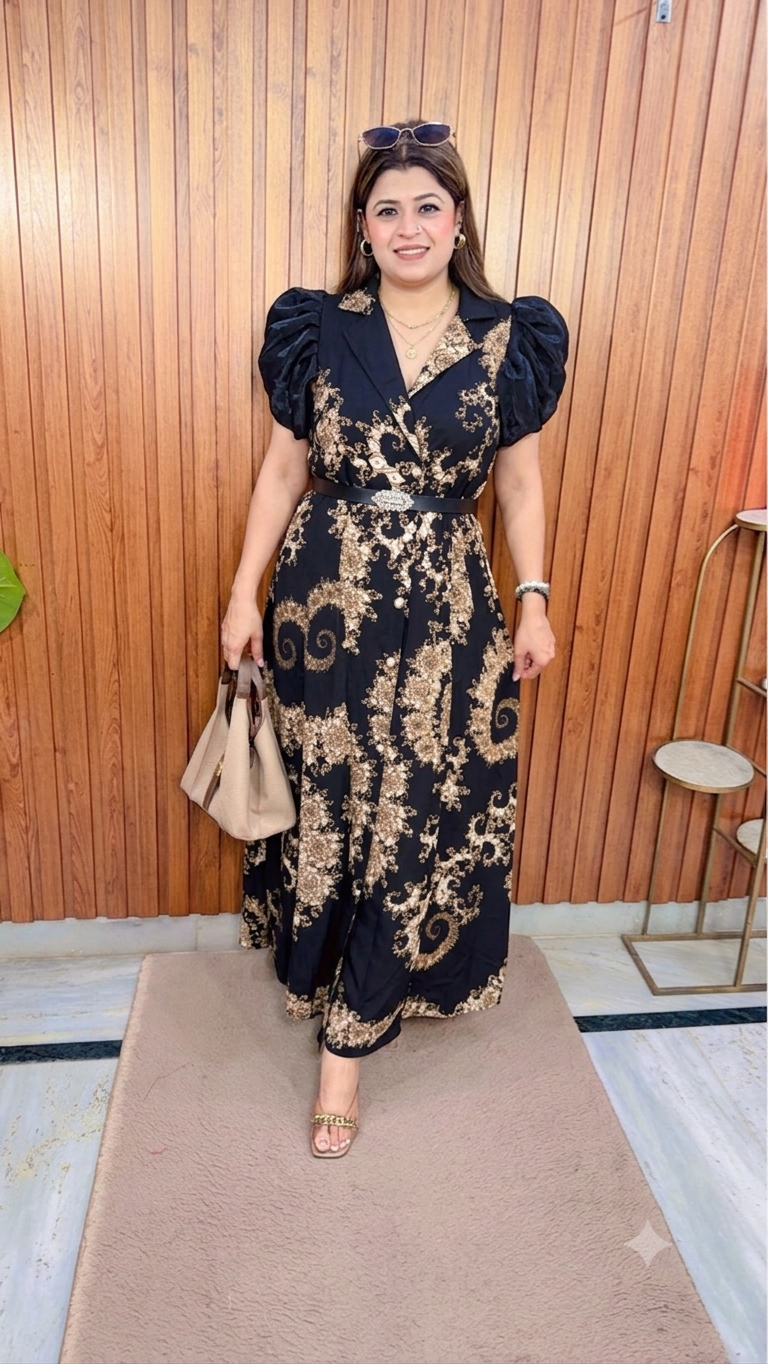 Paisley Digital Print Imported Dress