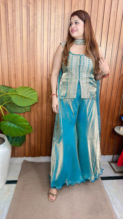 Jimmy Choo Corset blouse sharara set