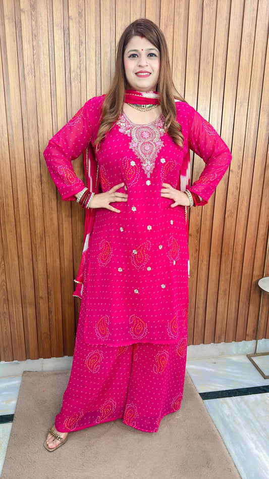 Bandhej-e-Noor  Glow Suit set