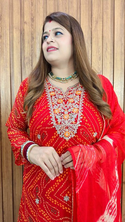 Bandhej-e-Noor  Glow Suit set