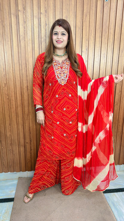 Bandhej-e-Noor  Glow Suit set