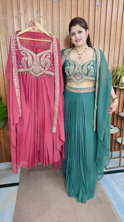 Premium pearl shrug dress