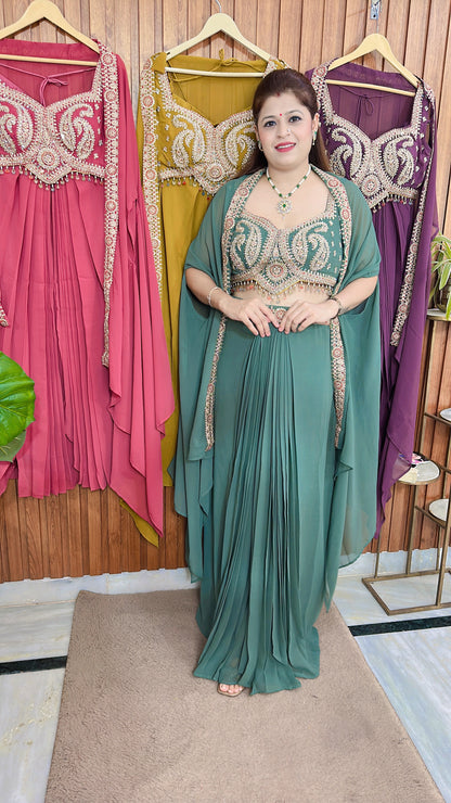 Premium pearl shrug dress