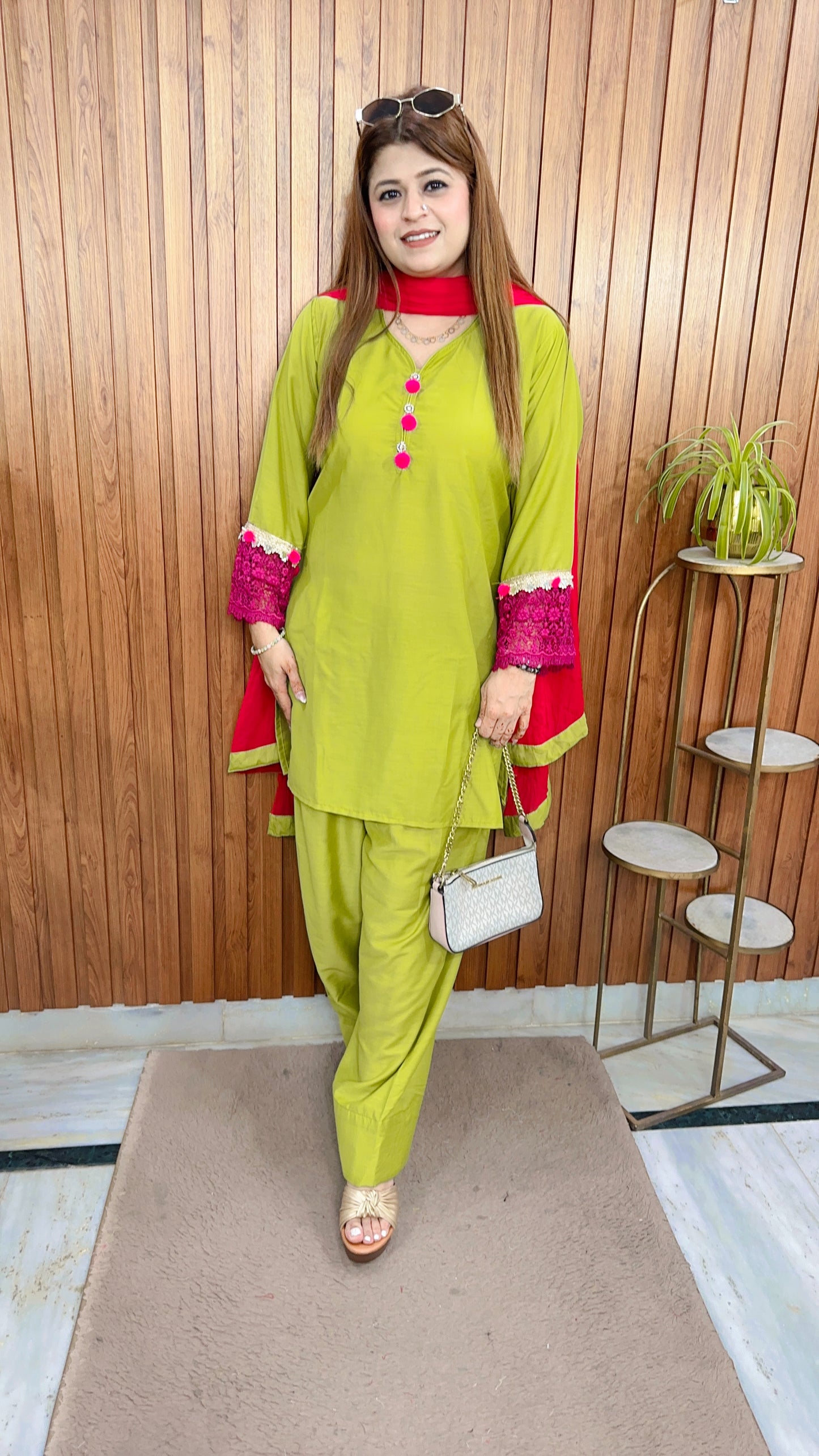 Amira Cotton Farshi Three Piece Suit