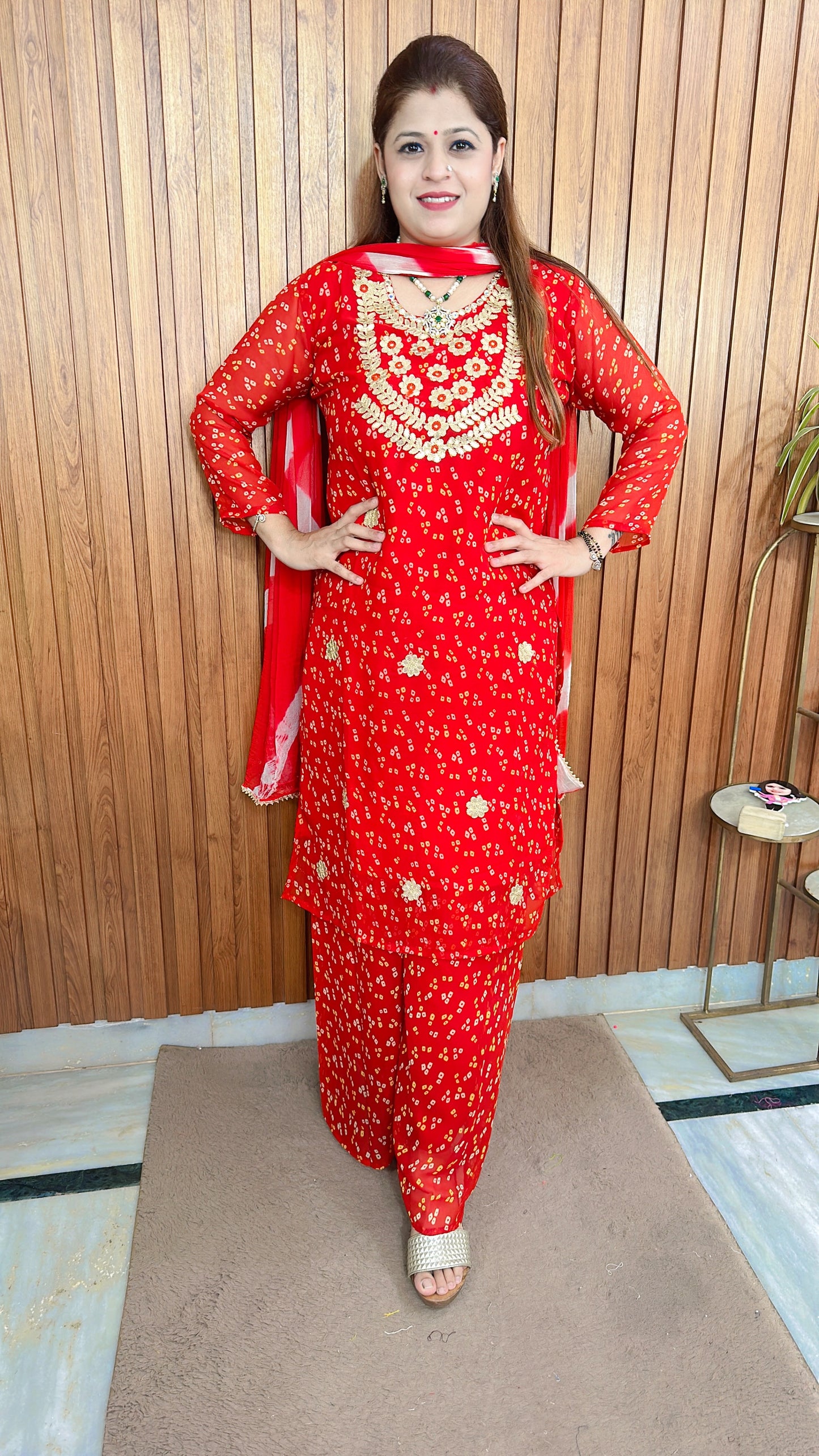 Karwa special Suit with sharara set