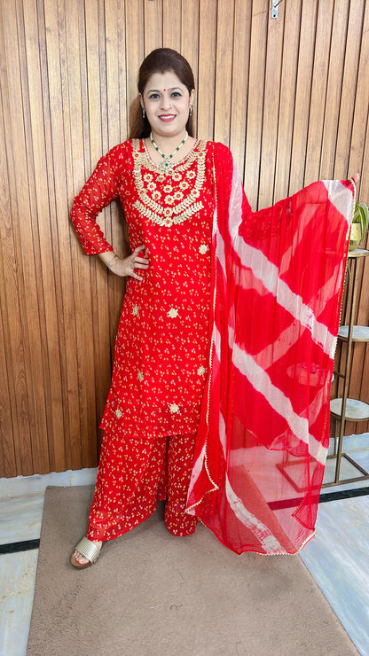 Karwa special Suit with sharara set