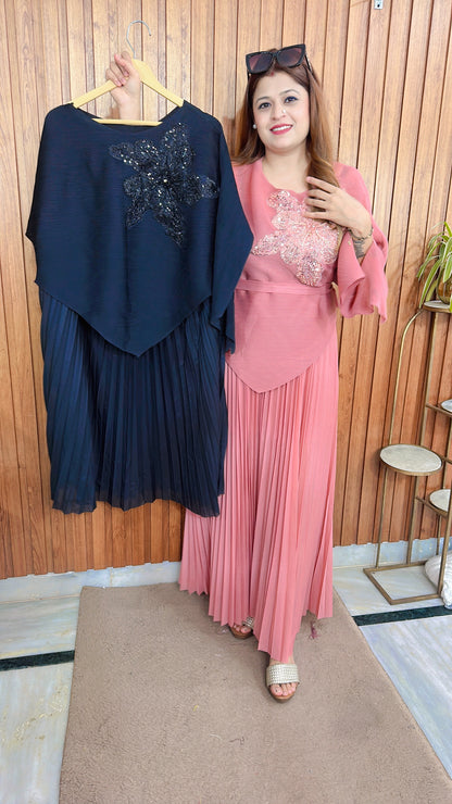 korean pleated skirt With Top