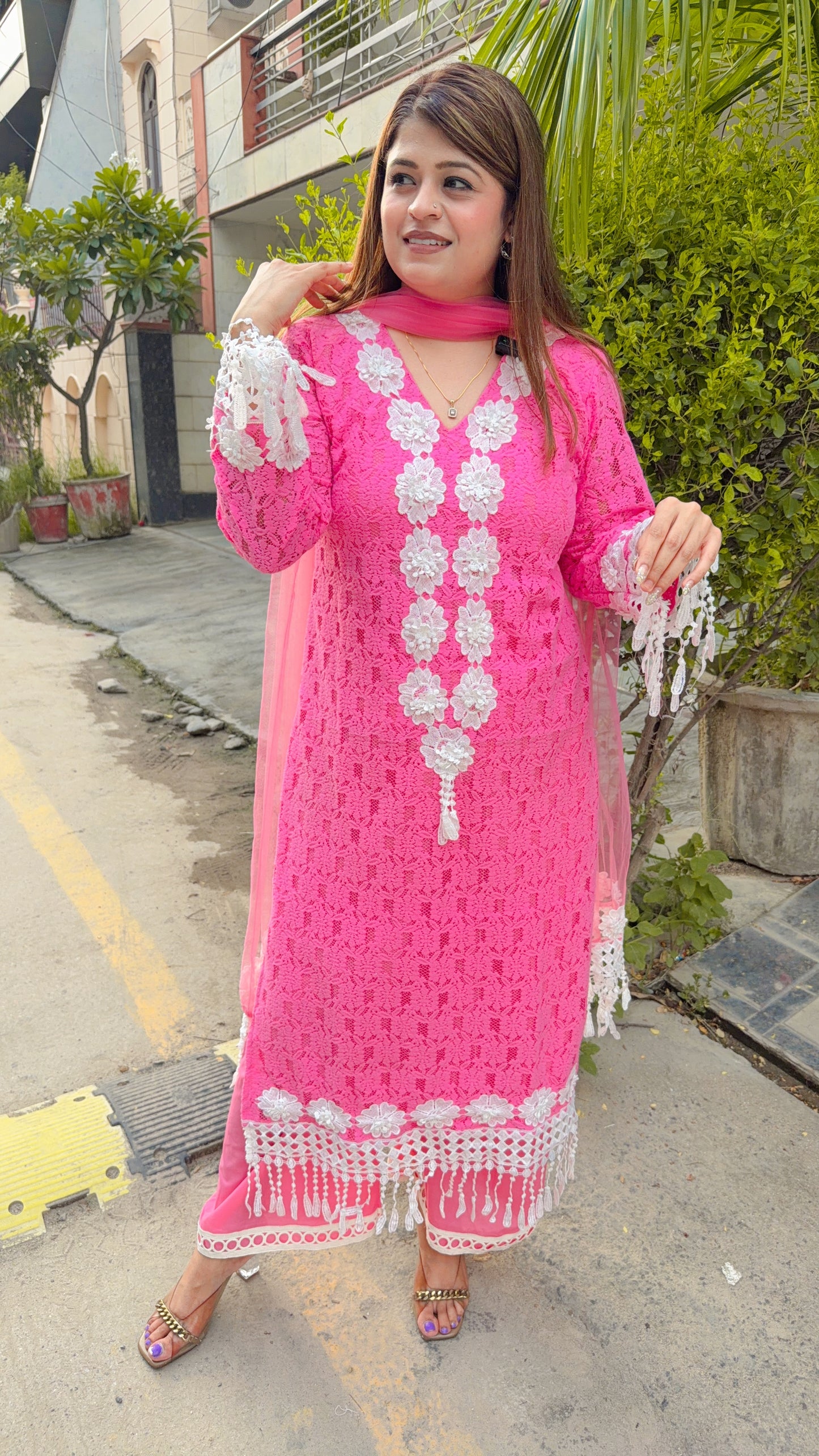 Premium Crochet Three Piece Suit
