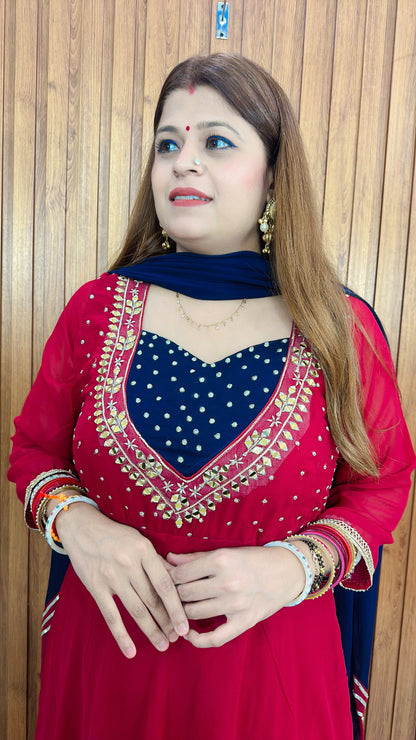 Noor-e- Rang Georgette Anarkali