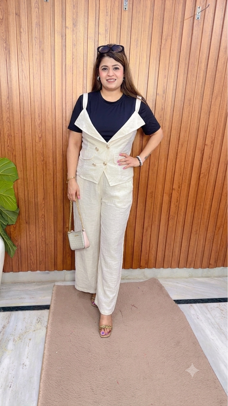 Zoe Linen Three Piece Coord Set
