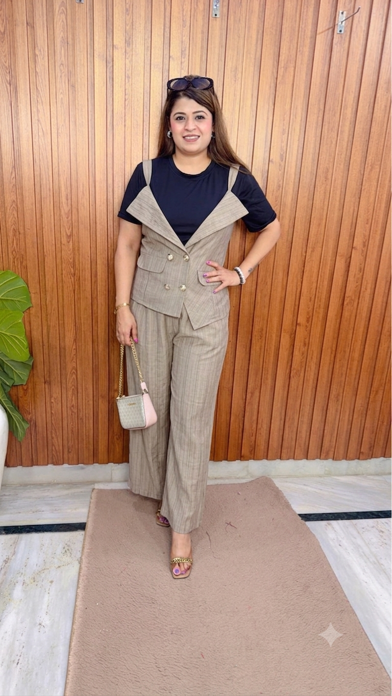 Zoe Linen Three Piece Coord Set