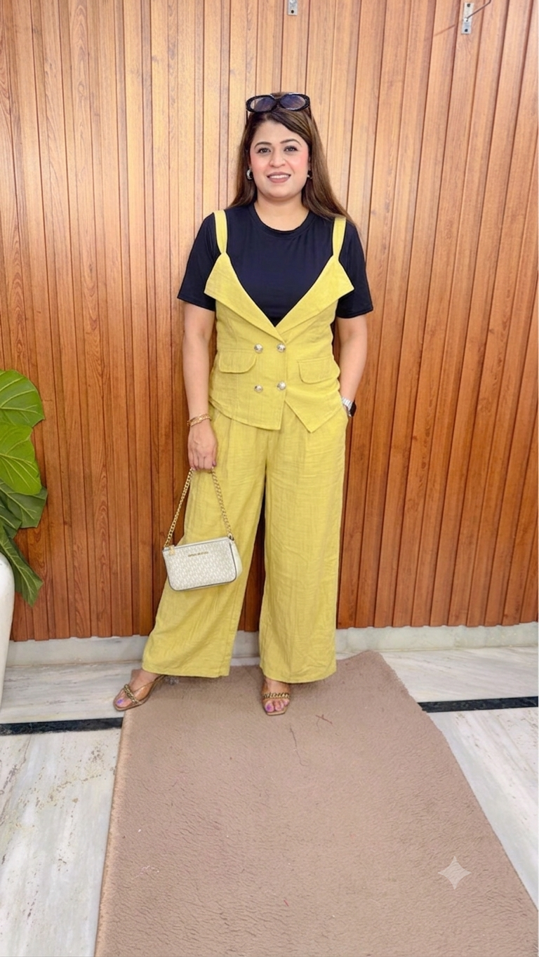 Zoe Linen Three Piece Coord Set