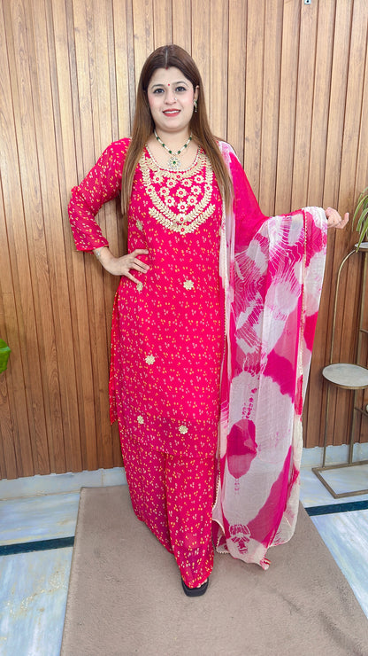 Karwa special Suit with sharara set