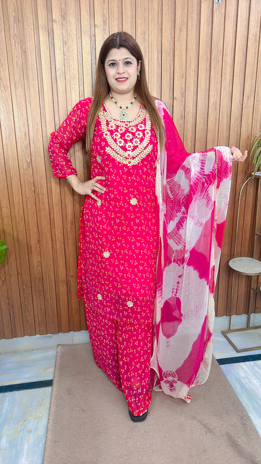 Karwa special Suit with sharara set