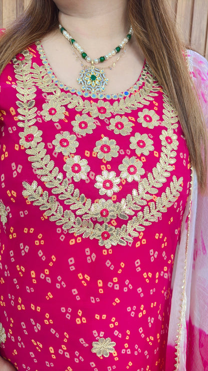 Karwa special Suit with sharara set