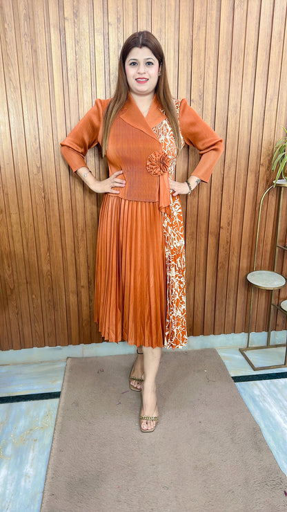 Korean Style Pleated Dress