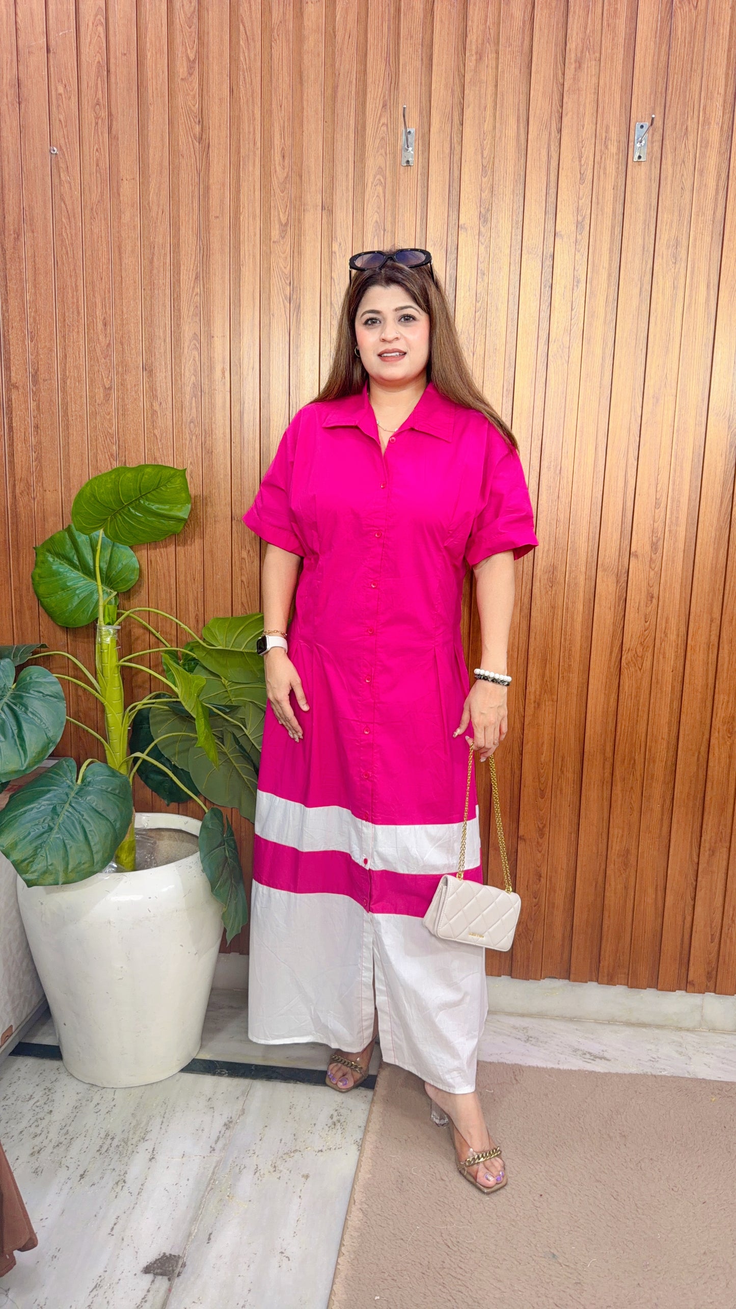 Solid Cotton Dress