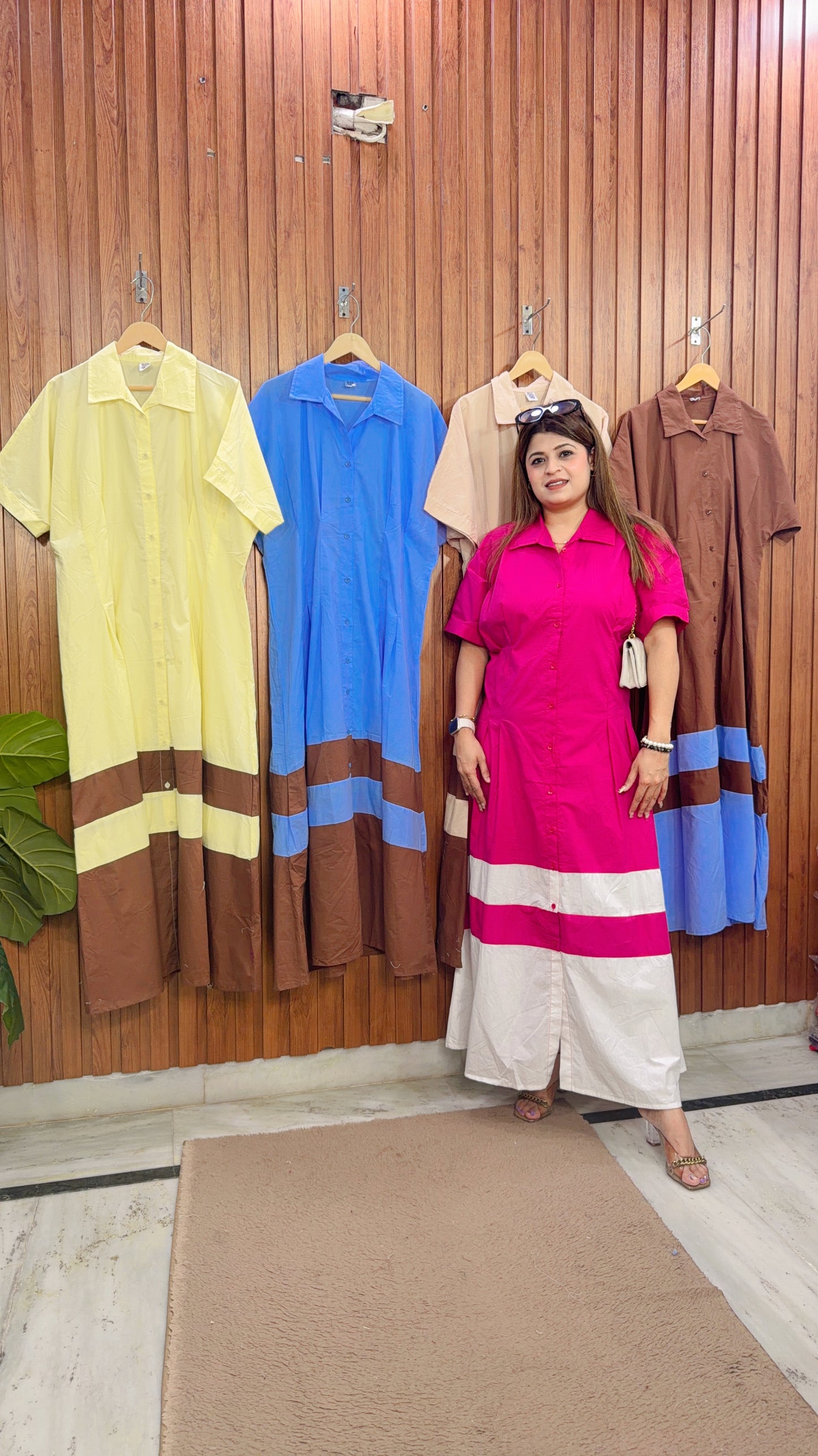Solid Cotton Dress