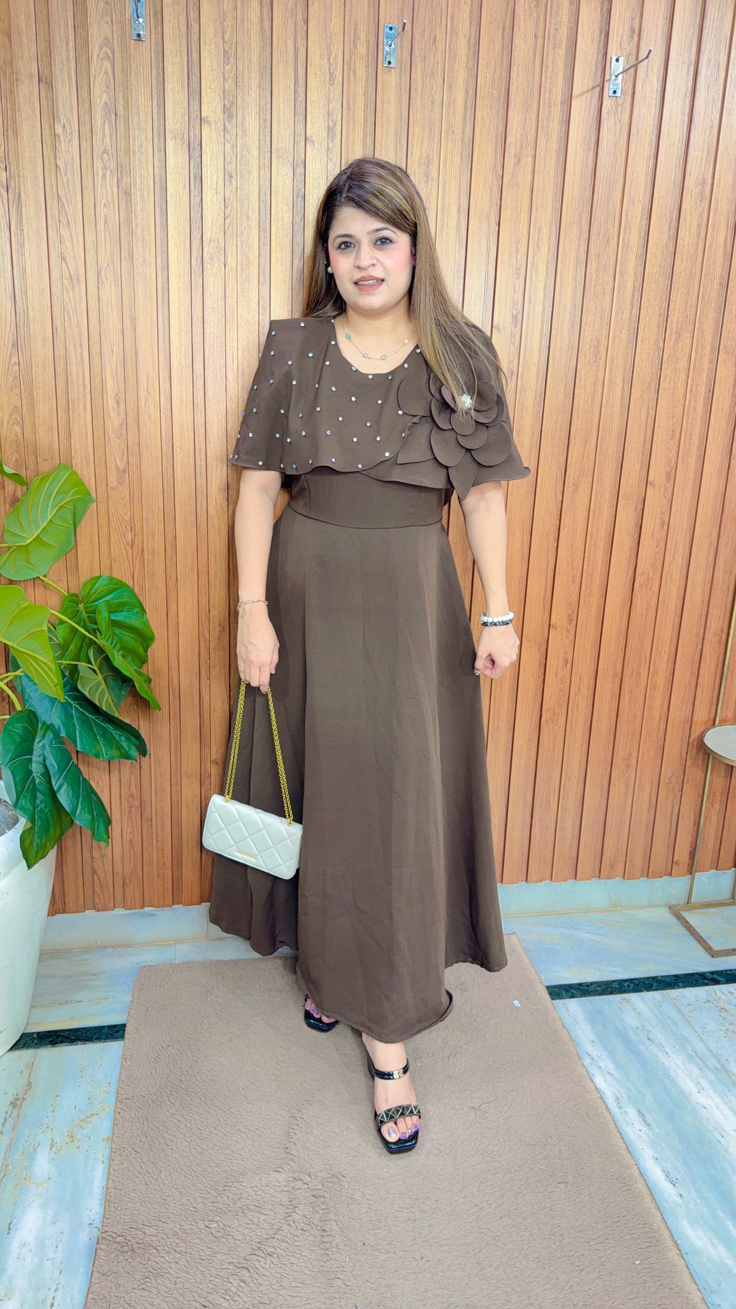 Stone Flower Imported Dress