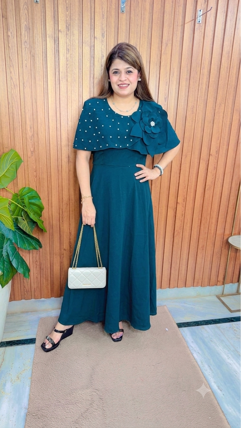 Stone Flower Imported Dress