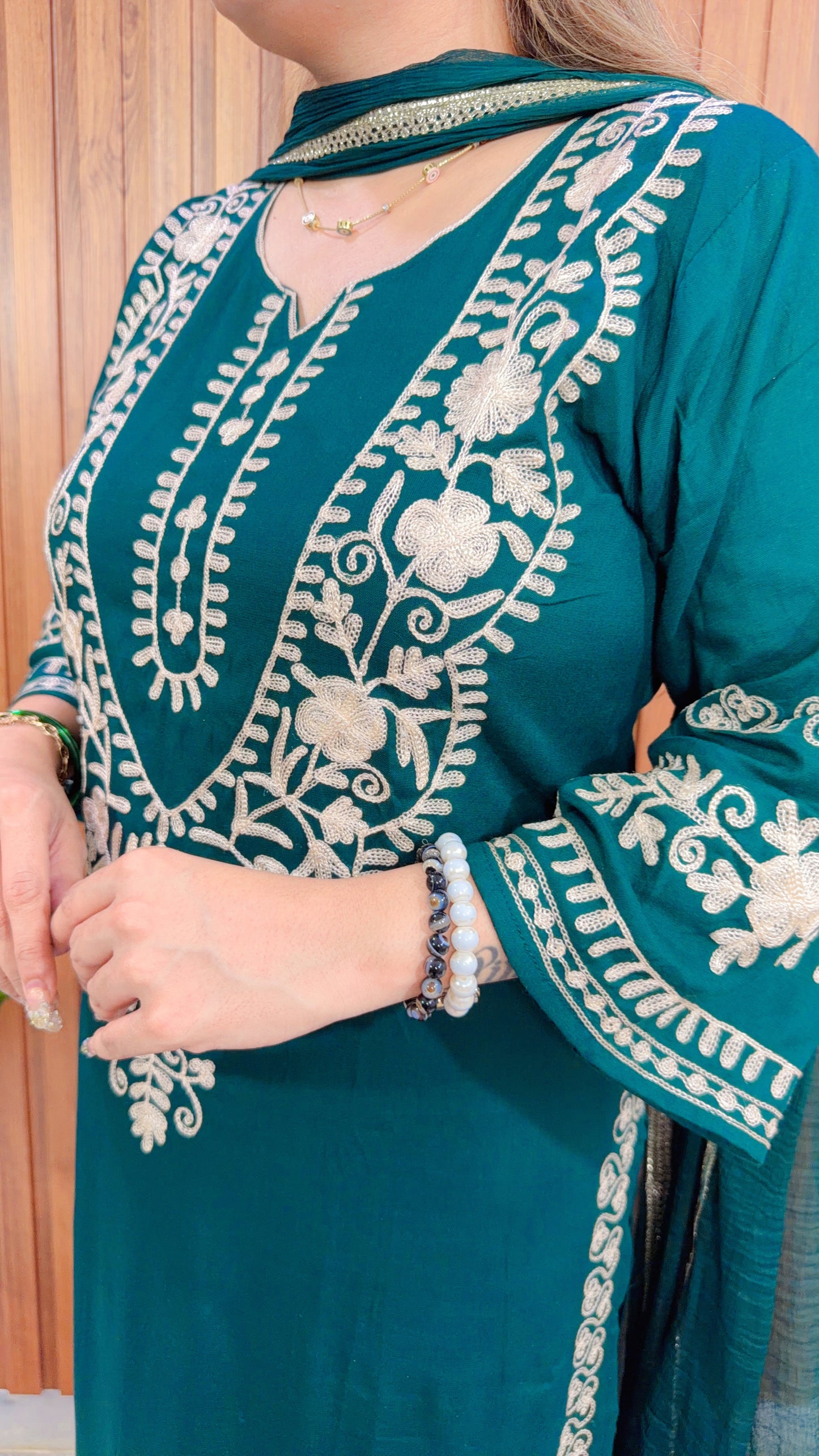 Pakistani Embroidery Three Piece Suit