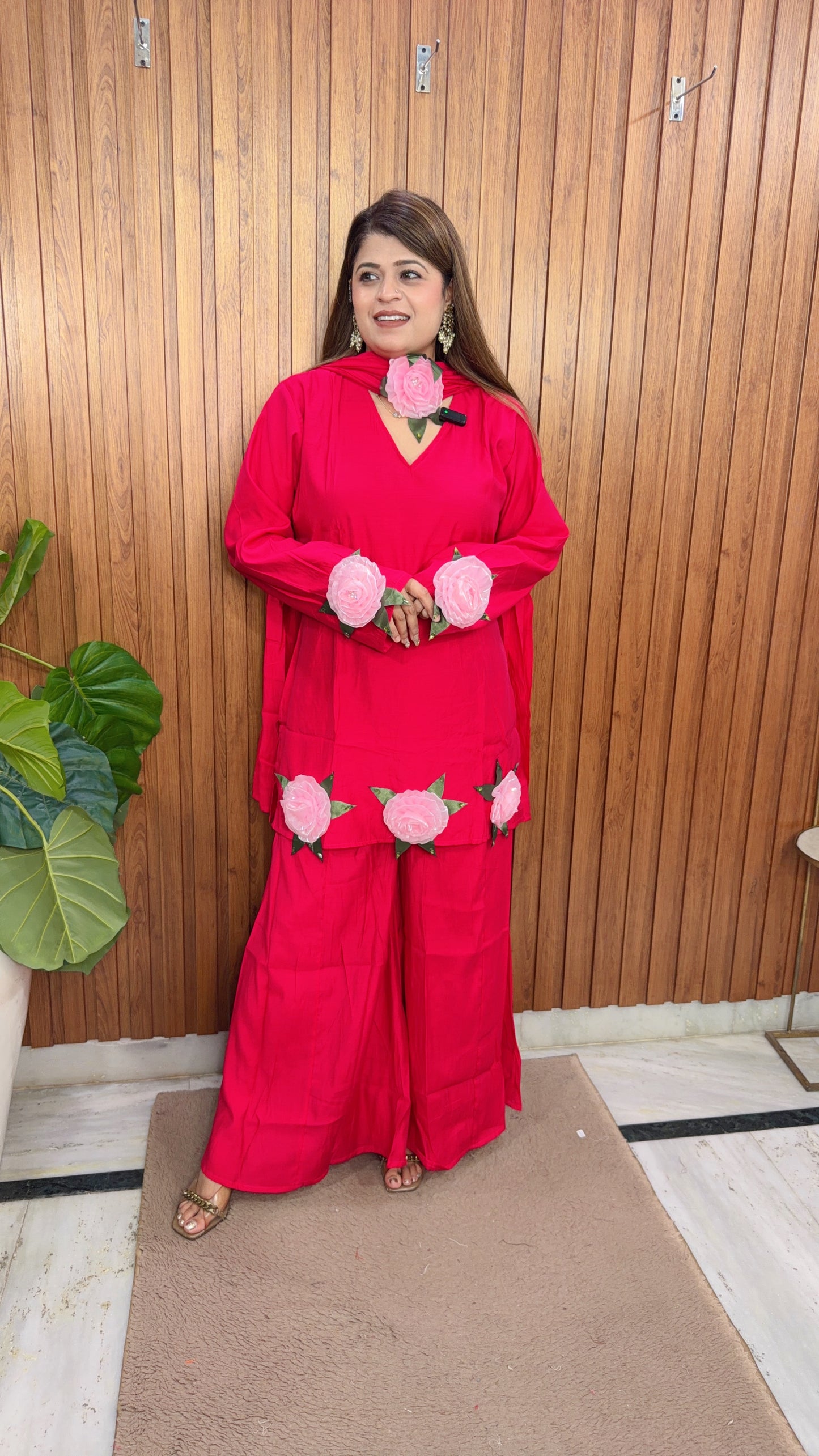 Organza Flower Three Piece Set