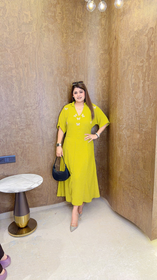 A line Butterfly dress