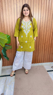 Lakhnavi Embroidery Two Piece Set