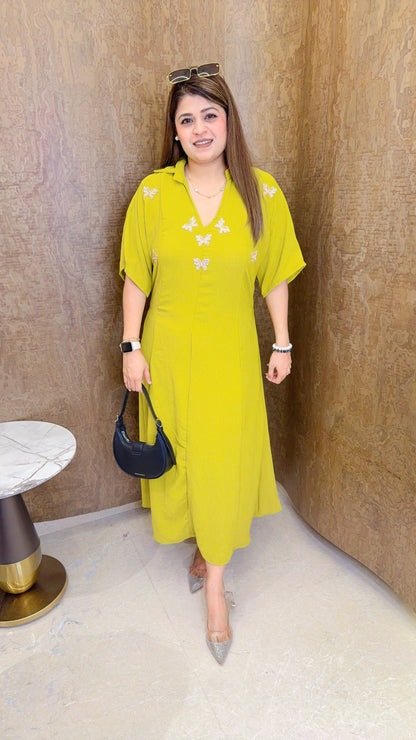 A line Butterfly dress