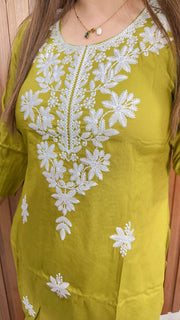 Lakhnavi Embroidery Two Piece Set