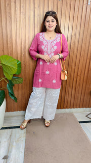 Lakhnavi Embroidery Two Piece Set
