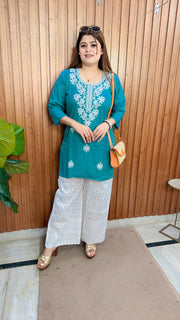 Lakhnavi Embroidery Two Piece Set