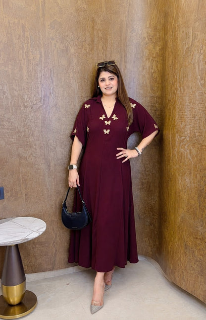 A line Butterfly dress