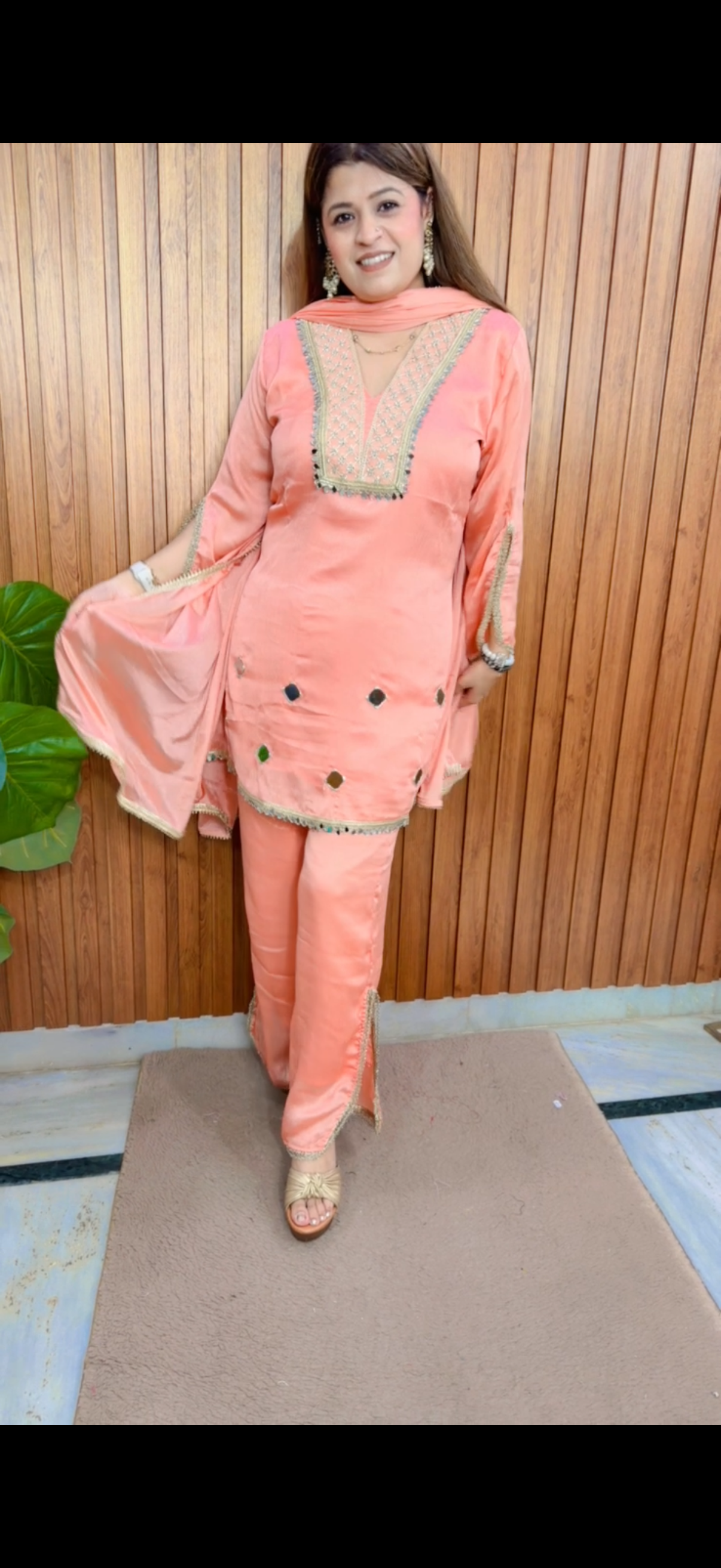 Heavy neck three piece suit set