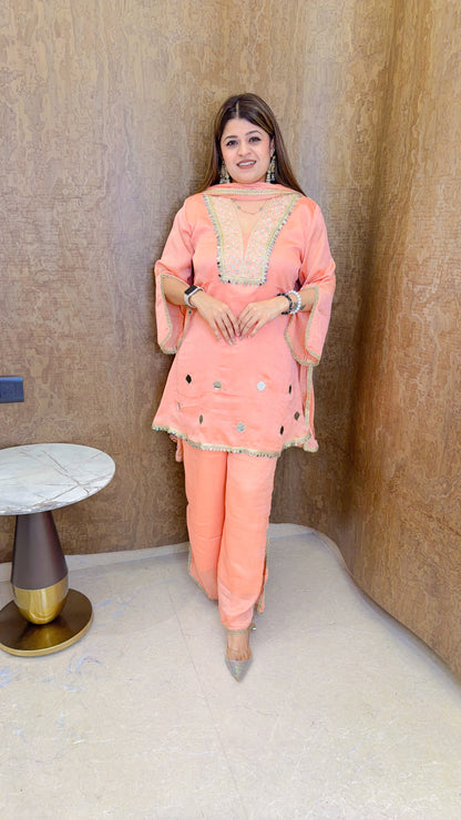 Heavy neck three piece suit set