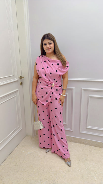Clovis Polka Two Piece Coord Set