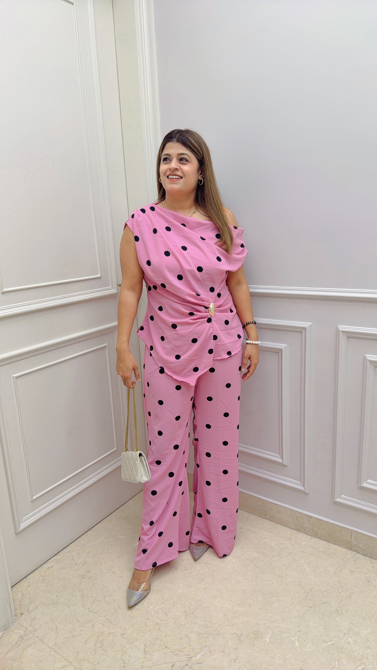 Clovis Polka Two Piece Coord Set
