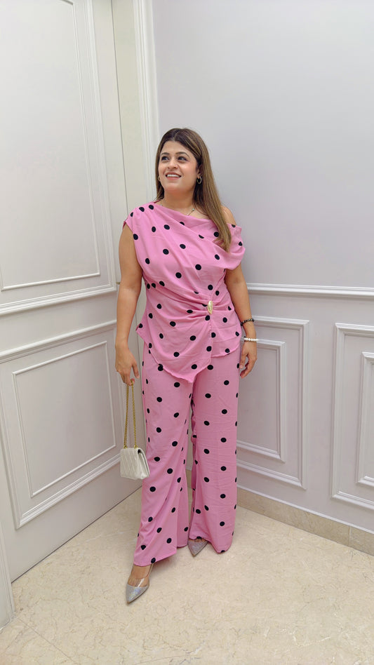 Clovis Polka Two Piece Coord Set