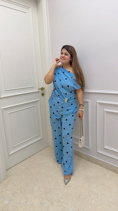 Clovis Polka Two Piece Coord Set