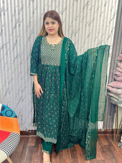 Gazab Nyra Anarkali Look Suit Set