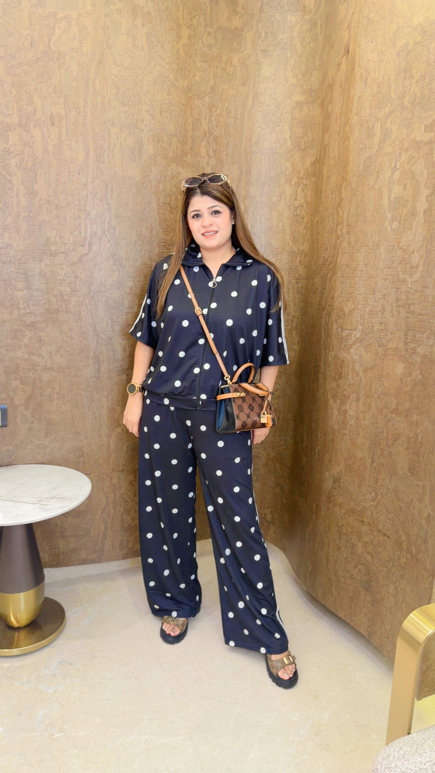 Zipper Polka coord set