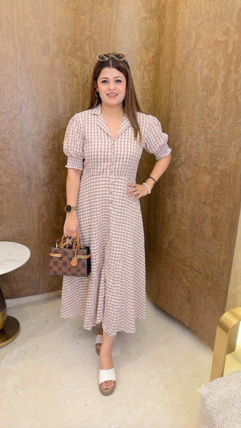 checks dress