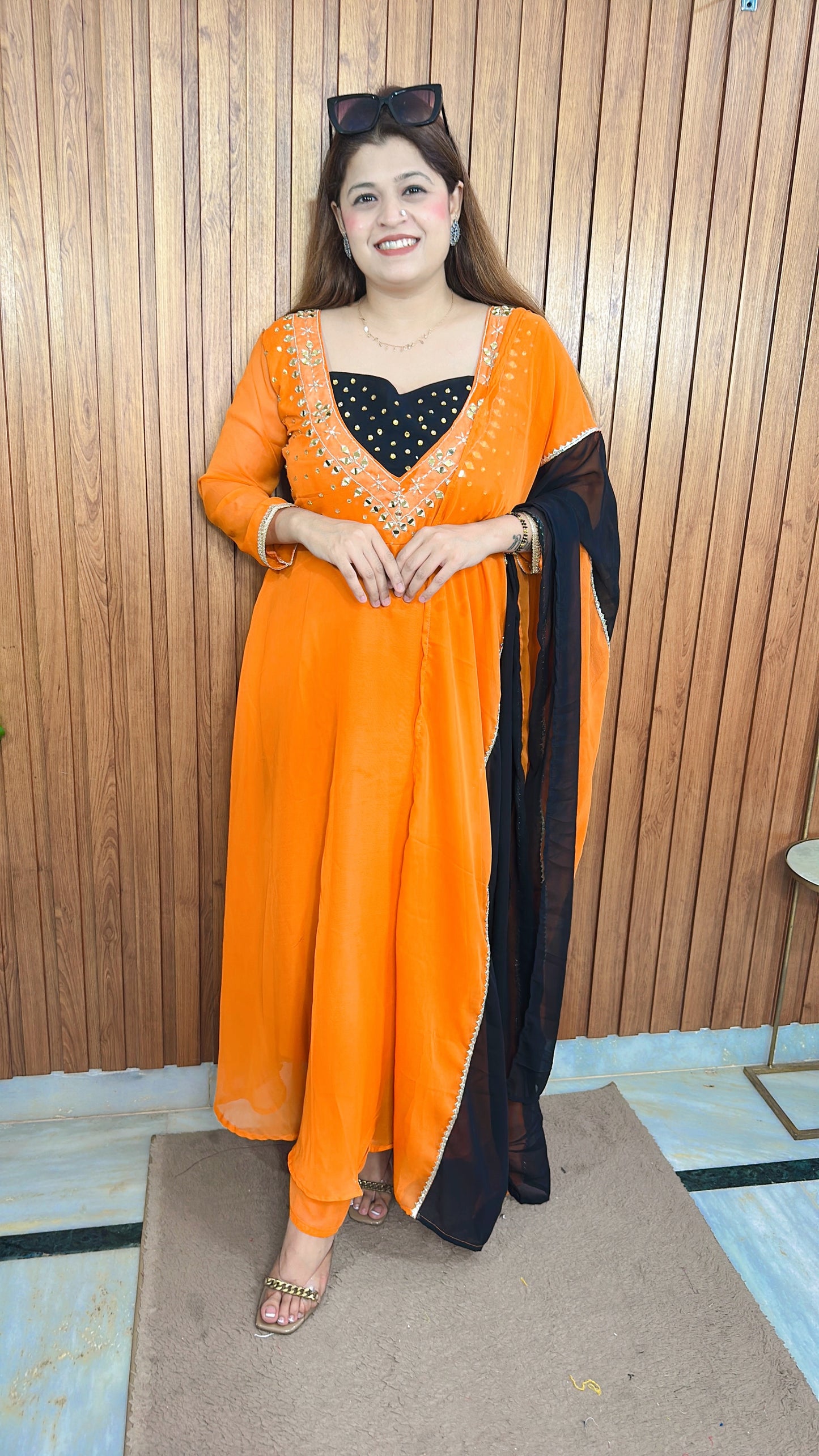 Sunheri Nazakat Anarkali Suit