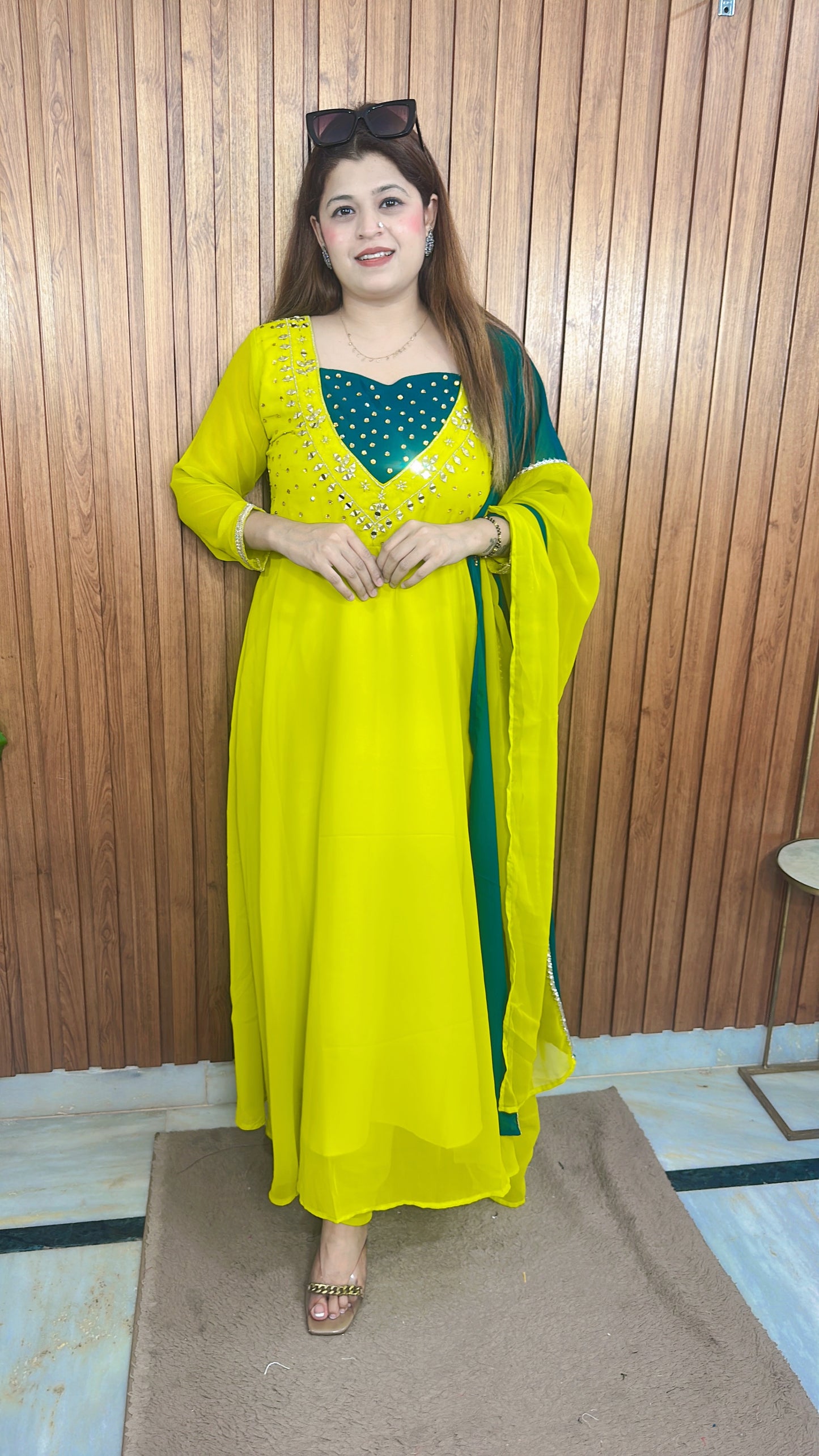 Sunheri Nazakat Anarkali Suit