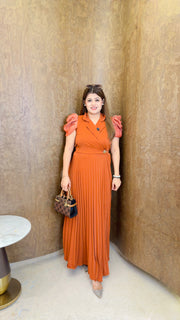 Premium Puffy Sleeve pleated Dress