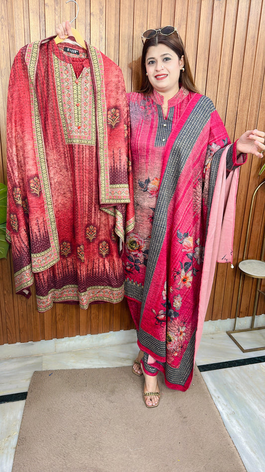 Karachi woolen suit Set